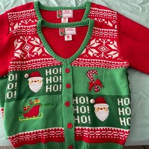 Christmas sweaters pack of 2 small and Large